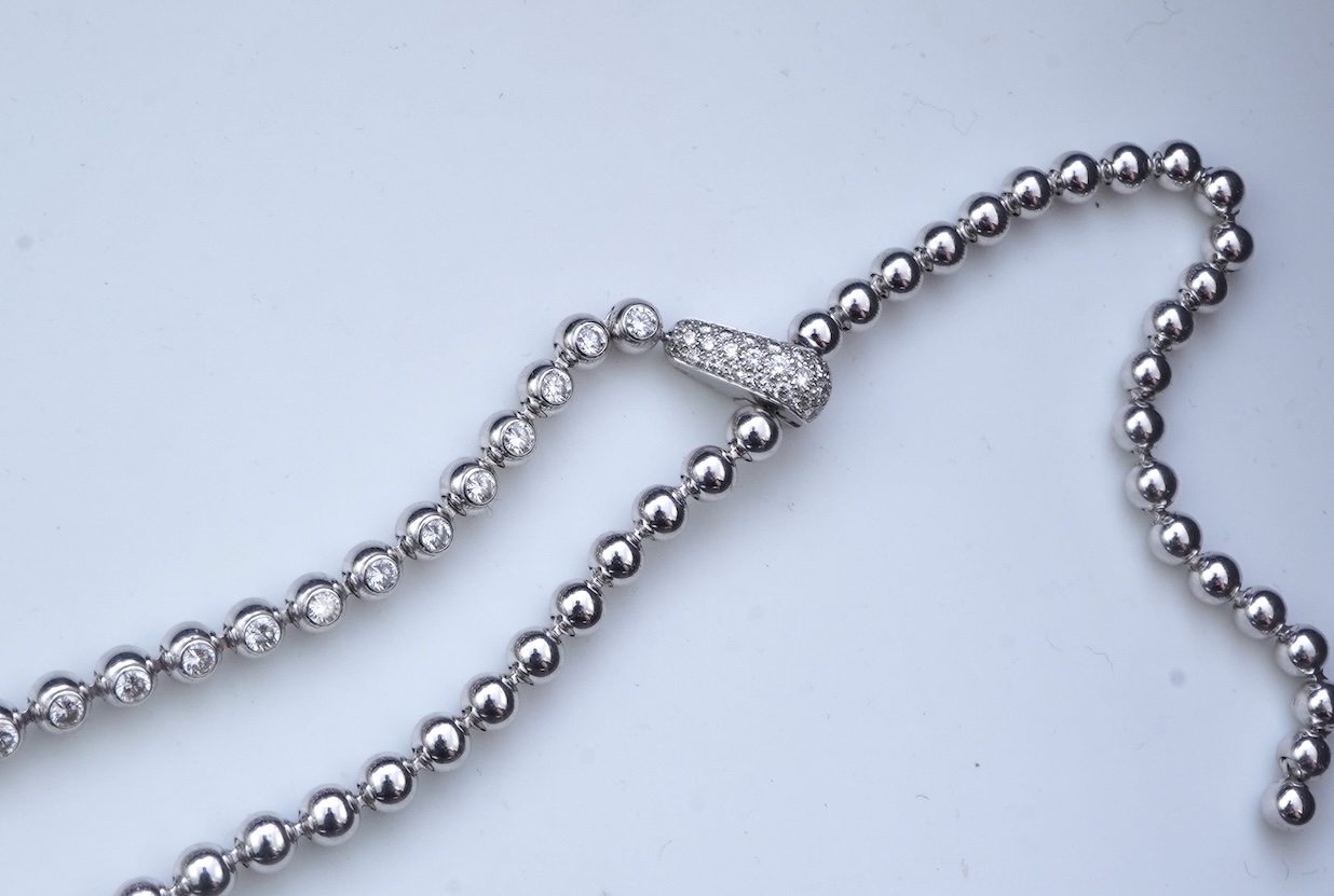 Cartier, a diamond necklace, 'Perles de Diamants', circa 2000